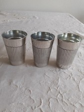 3 versilberte Becher  vintage