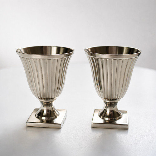 Versilberte becher pokale - /,