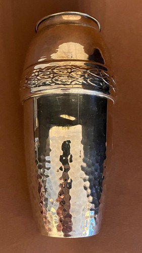 Alt becher vase - vase, versilbert