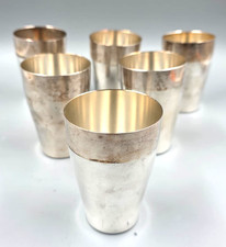 6x versilberte Trinkbecher WMF