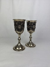 2x Silber Optik Kelche Corbell