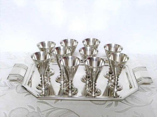 Versilberte becher für - 10,