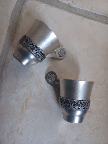 Becher versilbert russisch - 2,