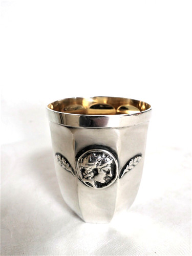 Becher trinkbecher versilbert - trinkbecher,