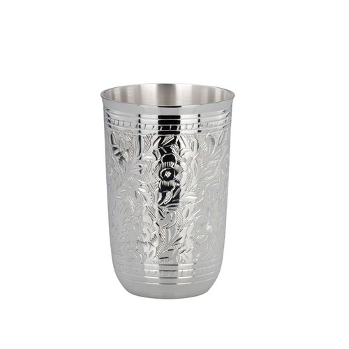 Trinkbecher silber 5cm - silber, 12,5cm