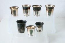 7 Versilbert Becher-Pokale