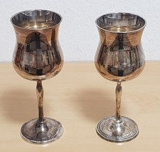 2 alte versilberte Kelche