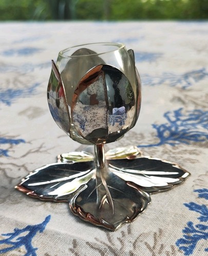 Kerzenhalter mit glaseinsatz - mit,
