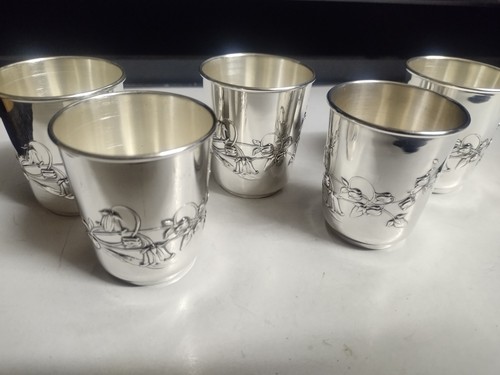 Versilberte becher vintage - 5,