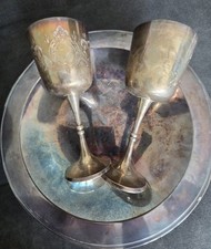 Versilbert 1 Wandteller 2