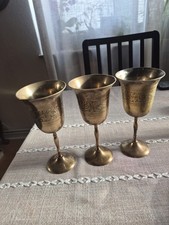 3 versilberte Kelche Becher