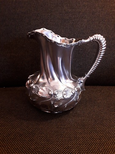 Karaffe metall versilbert - karaffe,