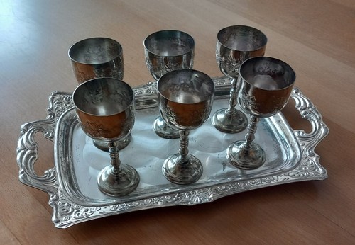 Silber becher kelch tablett - kelch,