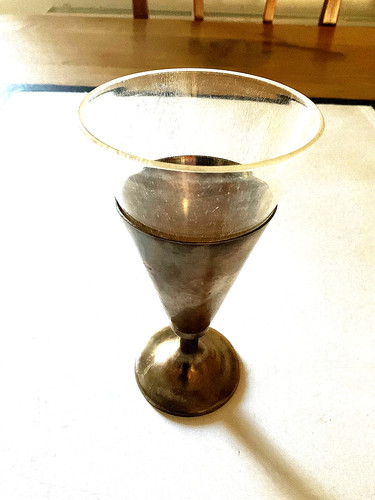 Eisschale versilbert 190 - eisschale,