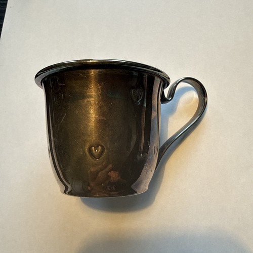 Versilberter taufbecher mit - taufbecher,